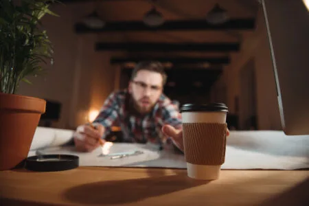 homem cafe